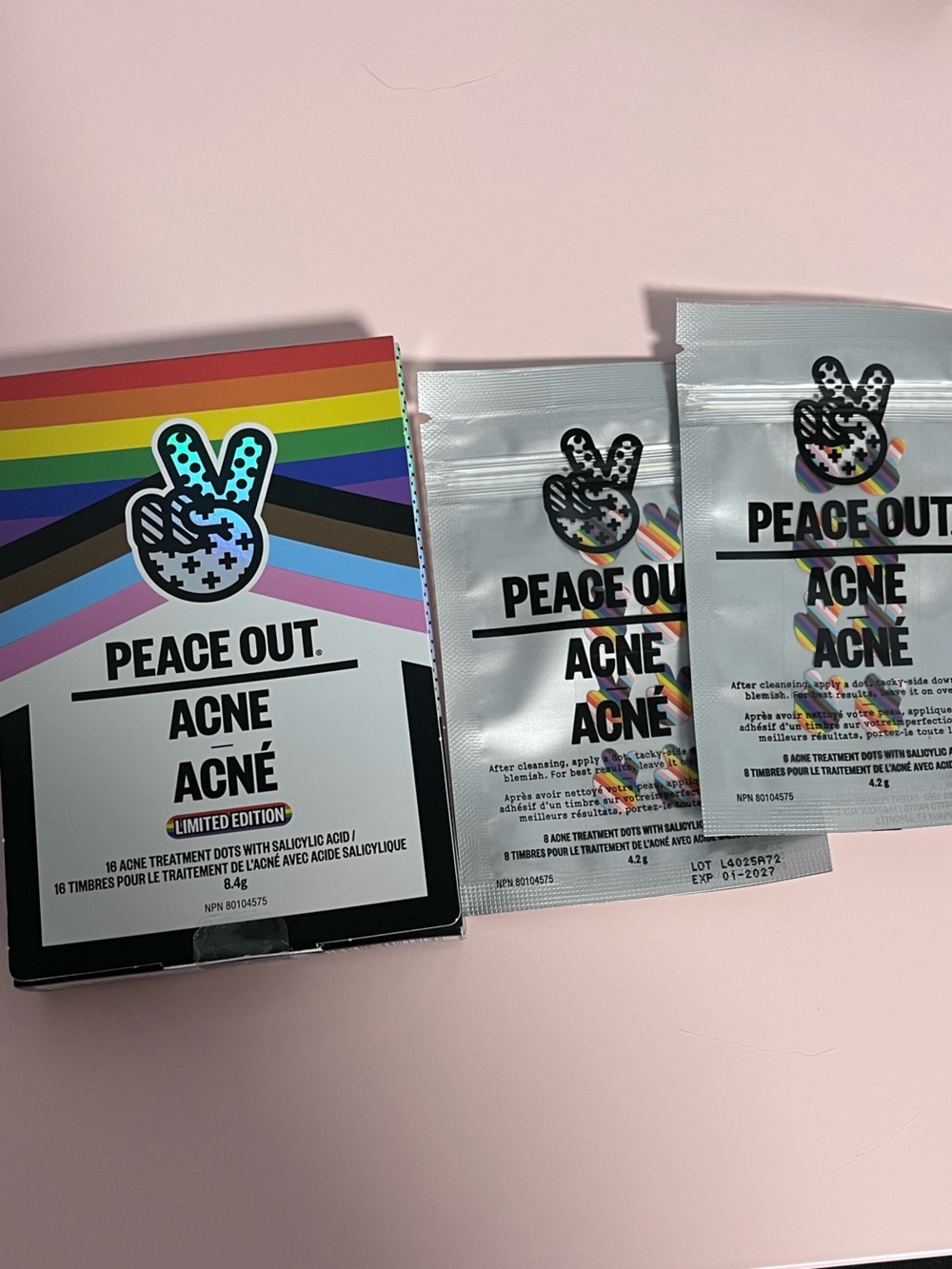Peace Out Skincare Limited Edition Pride Acne Healing Dots